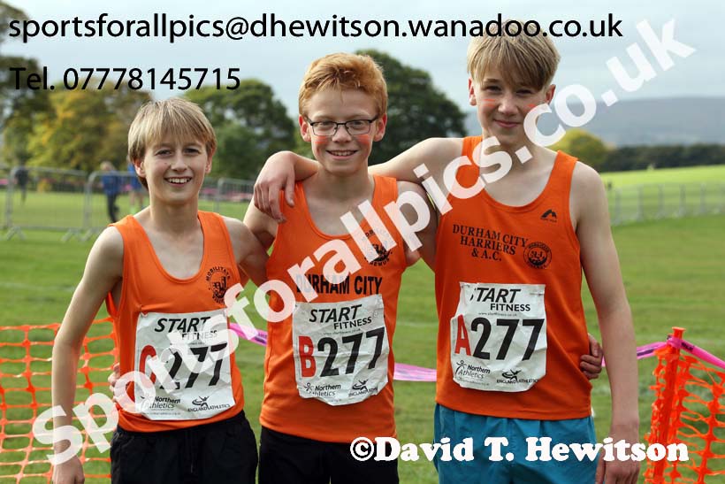 Boys under-13s Northern Cross Country Relays, Graves Park, Sheffield. Photo: David T. Hewitson/Sports for All Pics